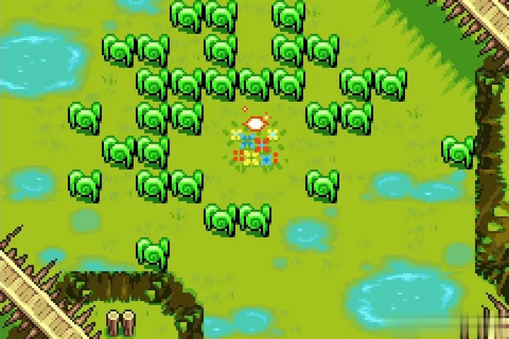 A Joy Butterfly sparkling among the lily pads in the Castor Wilds