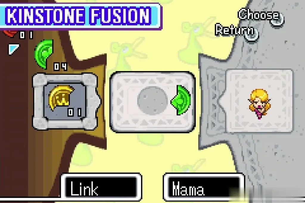 Kinstone Fusion screen with a green piece beside Mama's half