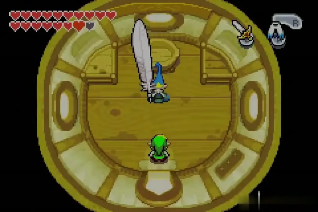 Link inside Librari's Minish house Link inside Librari's Minish house