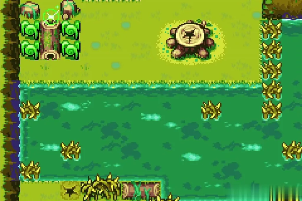 Castor Wilds swamp with a sparkle on the fallen log after the second fusion