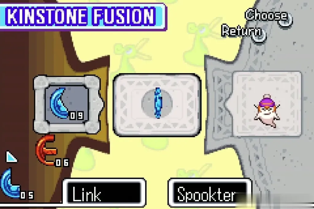 Kinstone Fusion screen with a blue piece joined to Spookter Kinstone Fusion screen with a blue piece joined to Spookter
