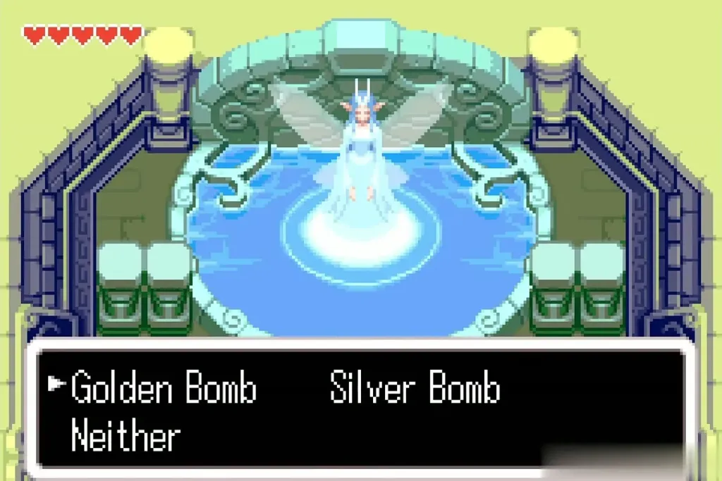 The Great Fairy asking Golden Bomb, Silver Bomb or Neither The Great Fairy asking Golden Bomb, Silver Bomb or Neither