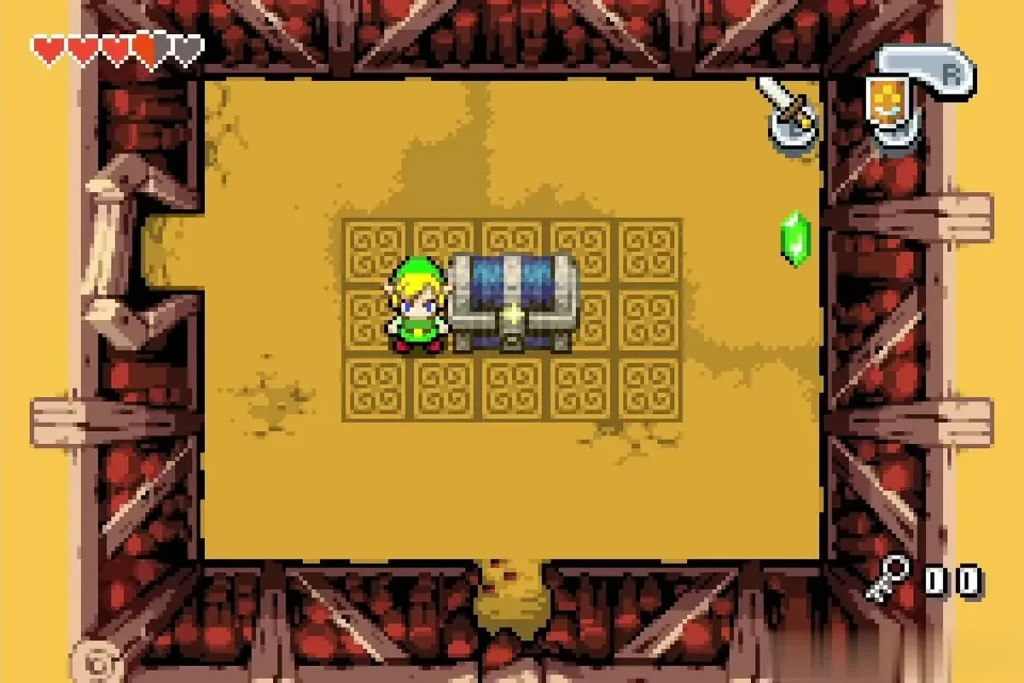 Chest that appeared on the tiled floor after the beetles Chest that appeared on the tiled floor after the beetles