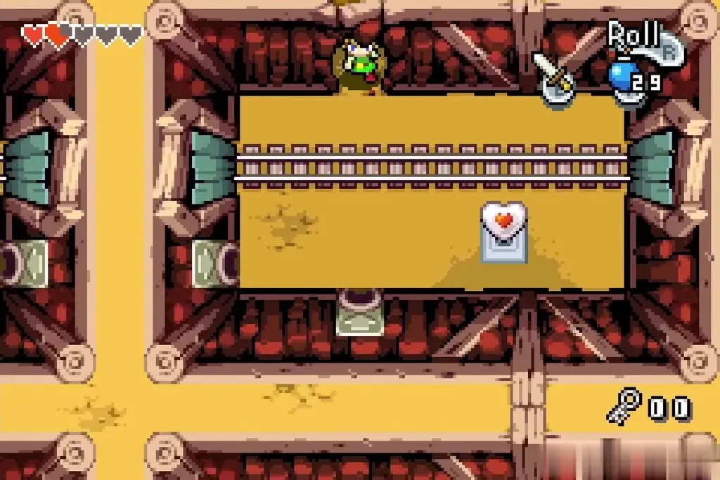 The hidden room with a Piece of Heart on its pedestal The hidden room with a Piece of Heart on its pedestal