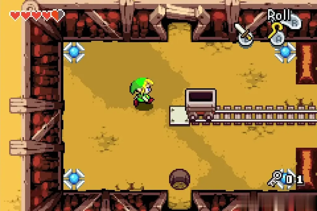Link back in the cart room with one Small Key in hand Link back in the cart room with one Small Key in hand