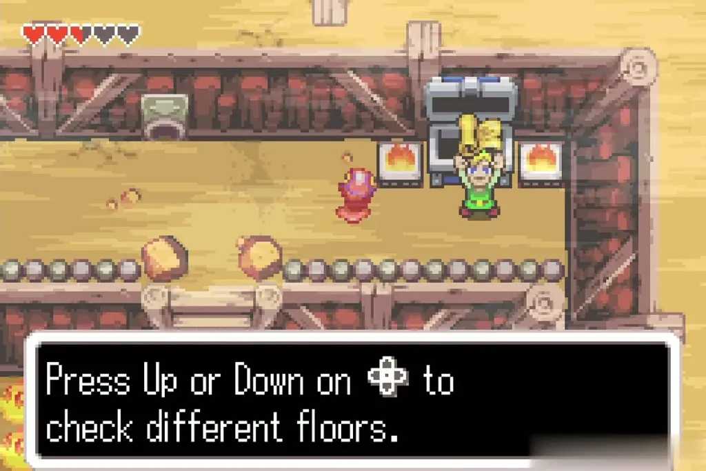 Dungeon Map message about checking different floors Dungeon Map message about checking different floors