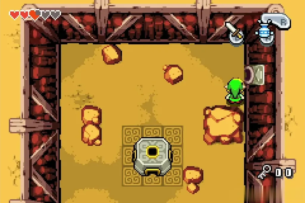 The Minish Portal appearing after the last Helmasaur falls The Minish Portal appearing after the last Helmasaur falls