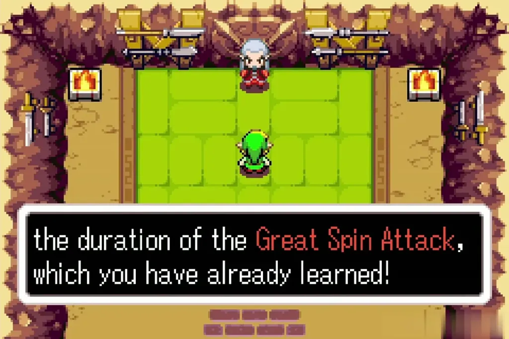Greatblade speaks of the duration of the Great Spin Attack