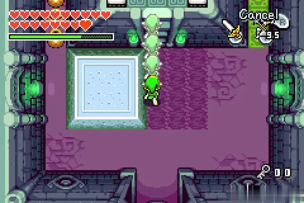 Link and clones walking up to the uncovered stairs Link and clones walking up to the uncovered stairs