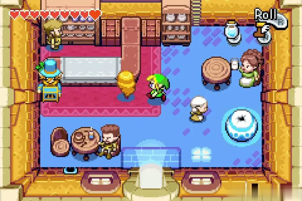 Link inside Mama's Cafe near the Hurdy-Gurdy Man Link inside Mama's Cafe near the Hurdy-Gurdy Man