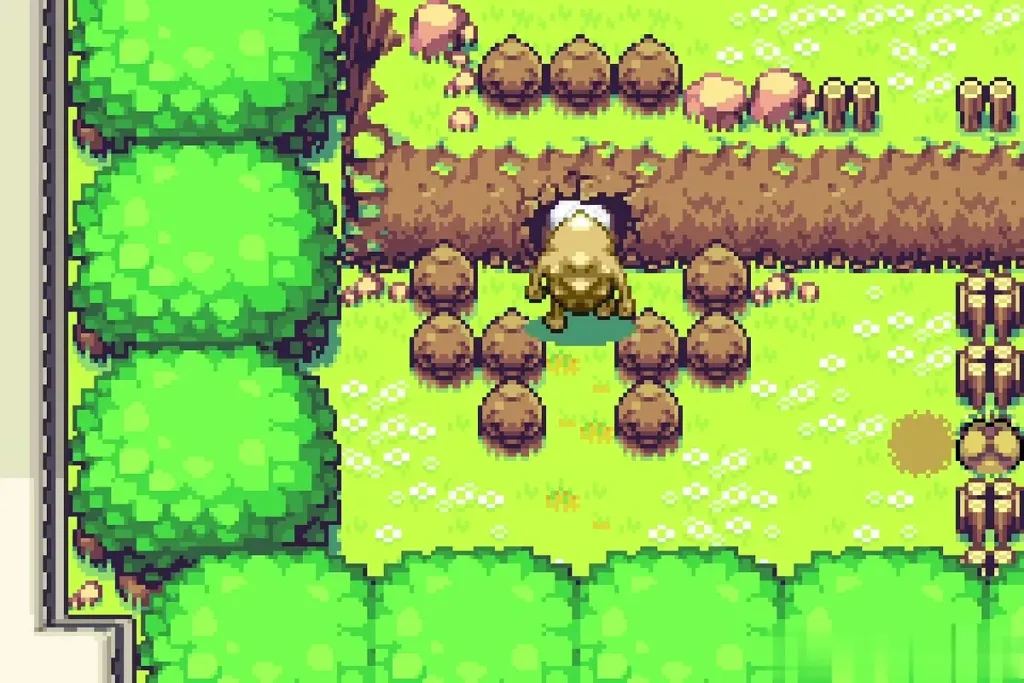 The Goron breaks into the rock face