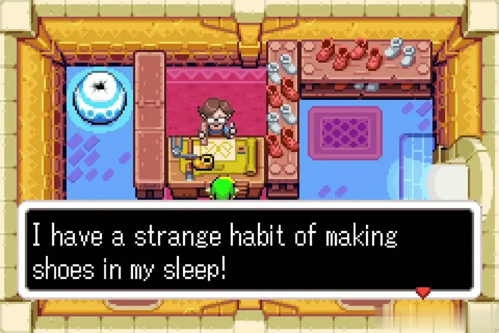 Rem explaining his habit of making shoes in his sleep