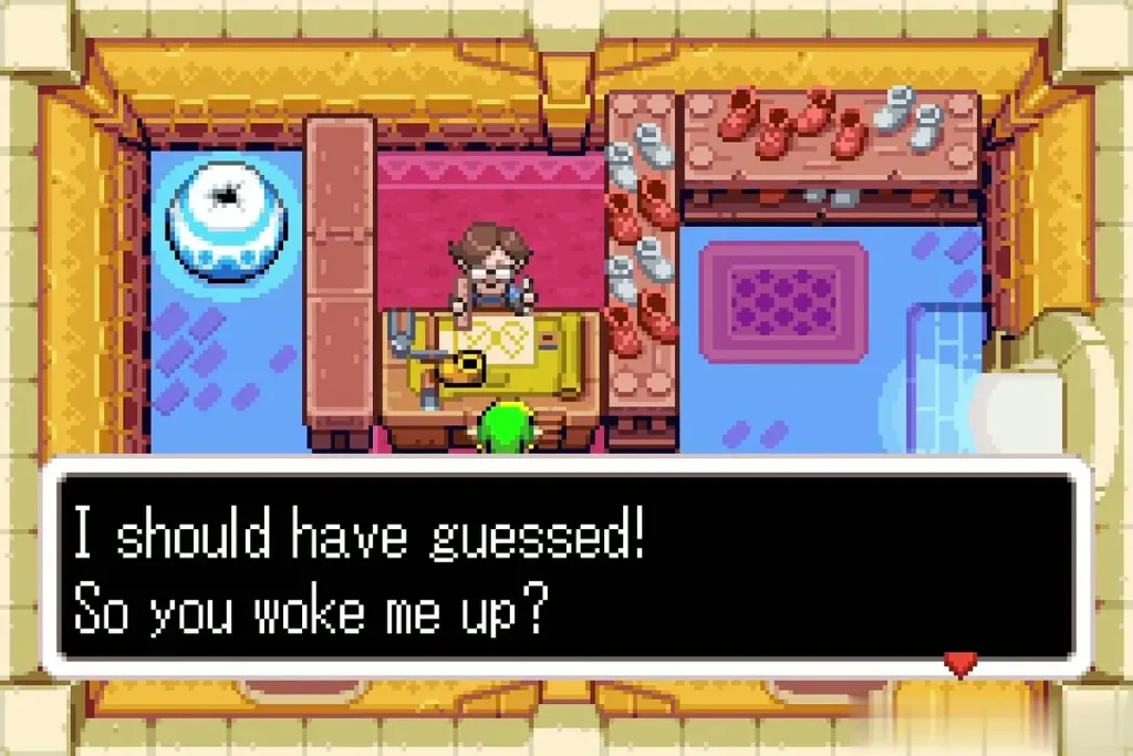 Rem awake at his workbench after smelling the mushroom
