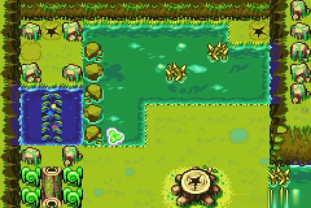 A green lilypad marker appearing on the Castor Wilds swamp A green lilypad marker appearing on the Castor Wilds swamp