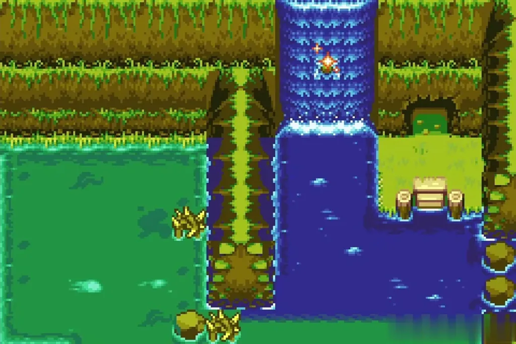 Waterfall in Castor Wilds sparkling as the fusion takes effect Waterfall in Castor Wilds sparkling as the fusion takes effect