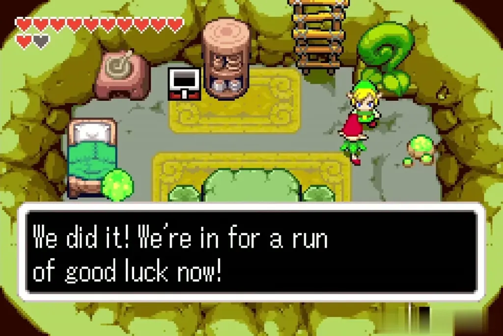 The Forest Minish cheers that you are in for a run of good luck now The Forest Minish cheers that you are in for a run of good luck now