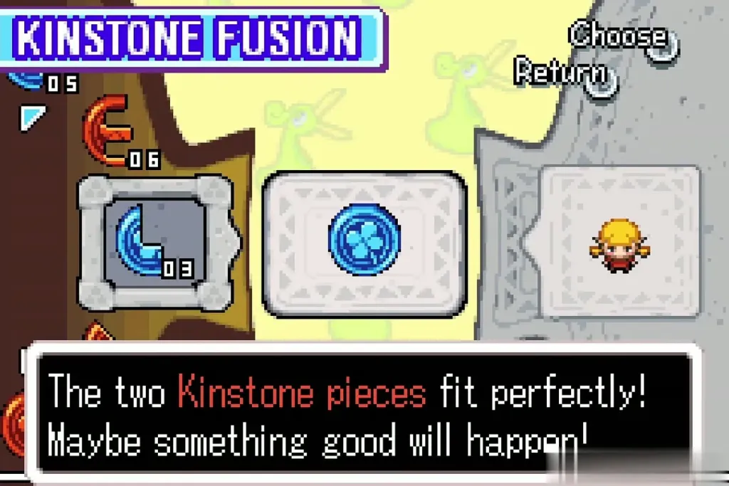 Kinstone Fusion screen: the two Kinstone pieces fit perfectly Kinstone Fusion screen: the two Kinstone pieces fit perfectly
