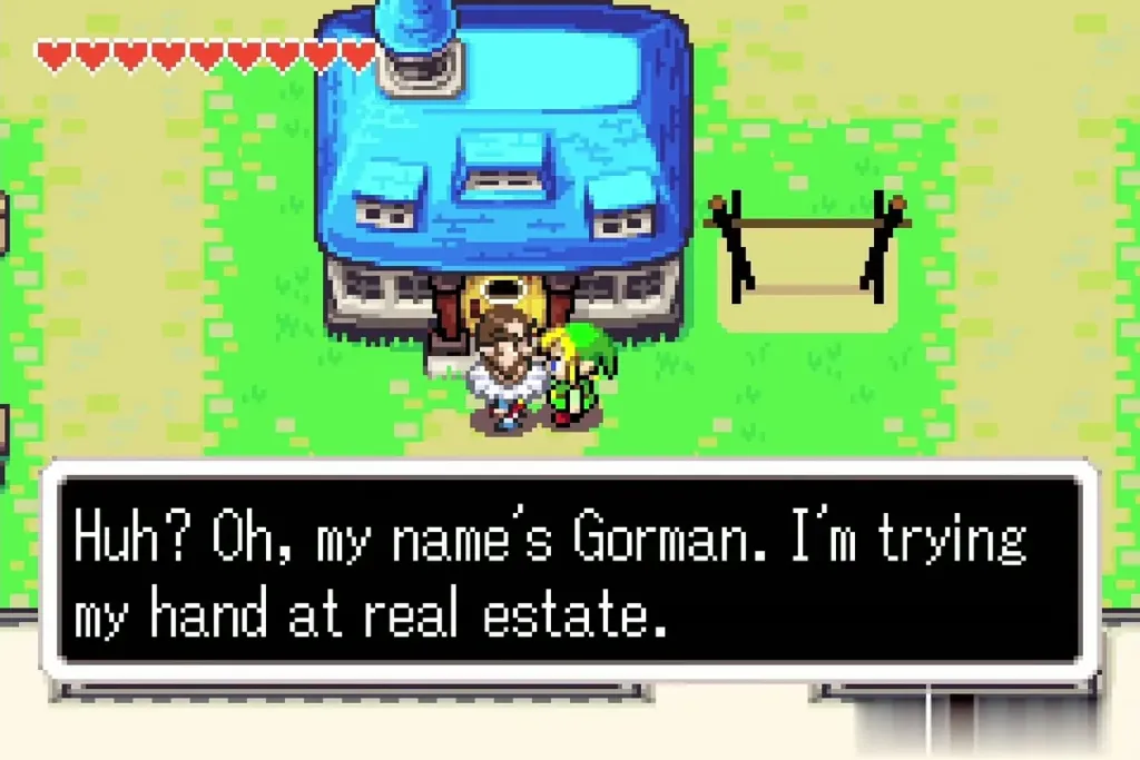 Gorman introducing himself as a would-be real estate agent Gorman introducing himself as a would-be real estate agent