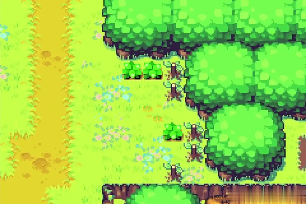 South Hyrule Field among the trees right after the fusion South Hyrule Field among the trees right after the fusion