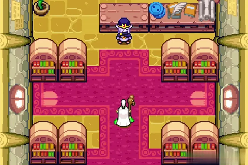 Flashback of Ezlo as a Minish sage with Vaati in a study Flashback of Ezlo as a Minish sage with Vaati in a study