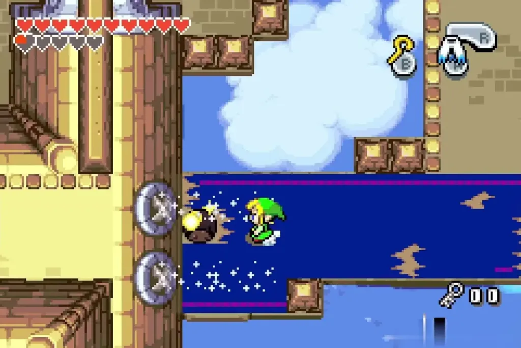Link blown along a blue carpet by a fan Link blown along a blue carpet by a fan