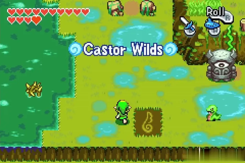 Link arriving at the Wind Crest in Castor Wilds