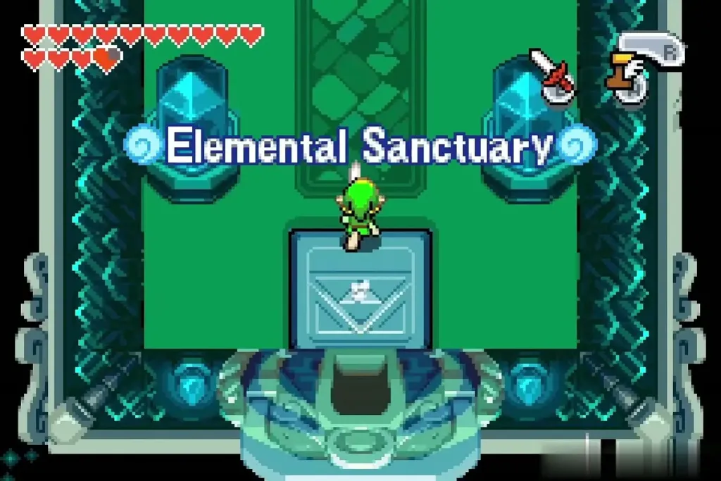 Link at the entrance of the Elemental Sanctuary