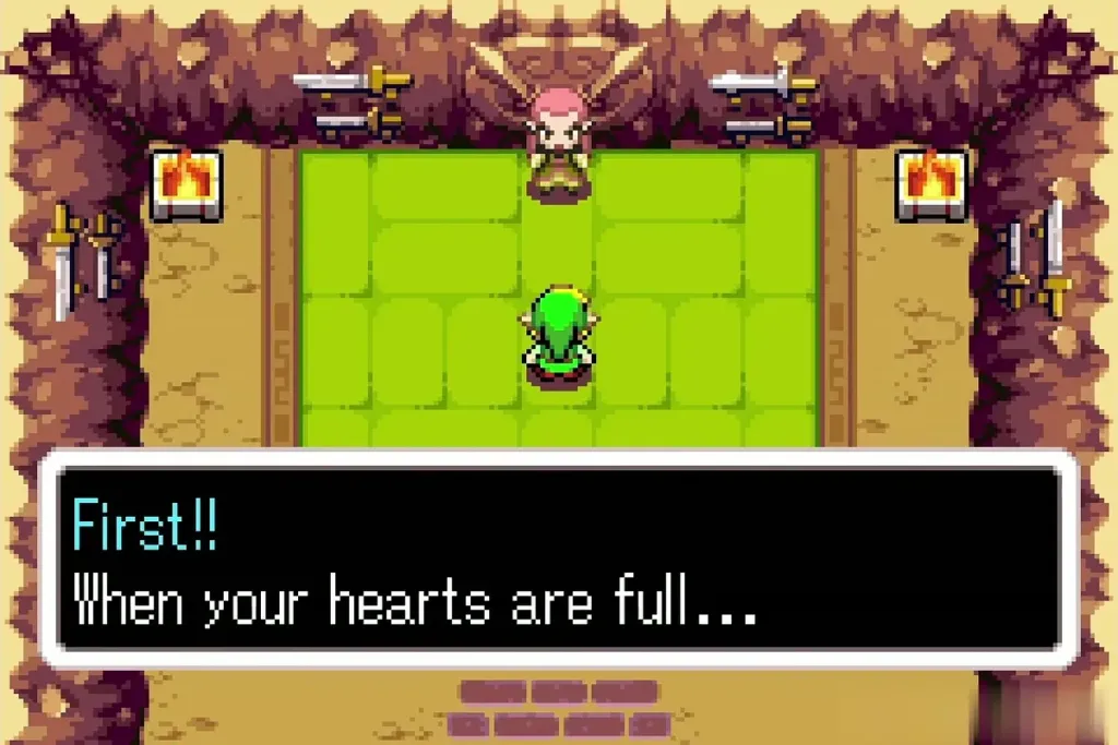 Grimblade explaining the first rule of the lesson: when your hearts are full