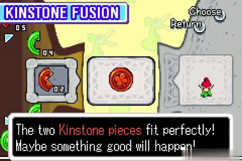 The Kinstone Fusion screen with Belari and the pieces fitting perfectly