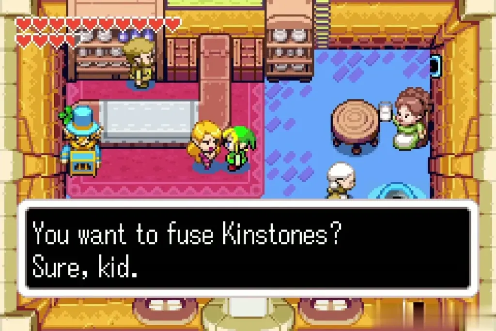 Mama agreeing to fuse Kinstones inside Mama's Cafe