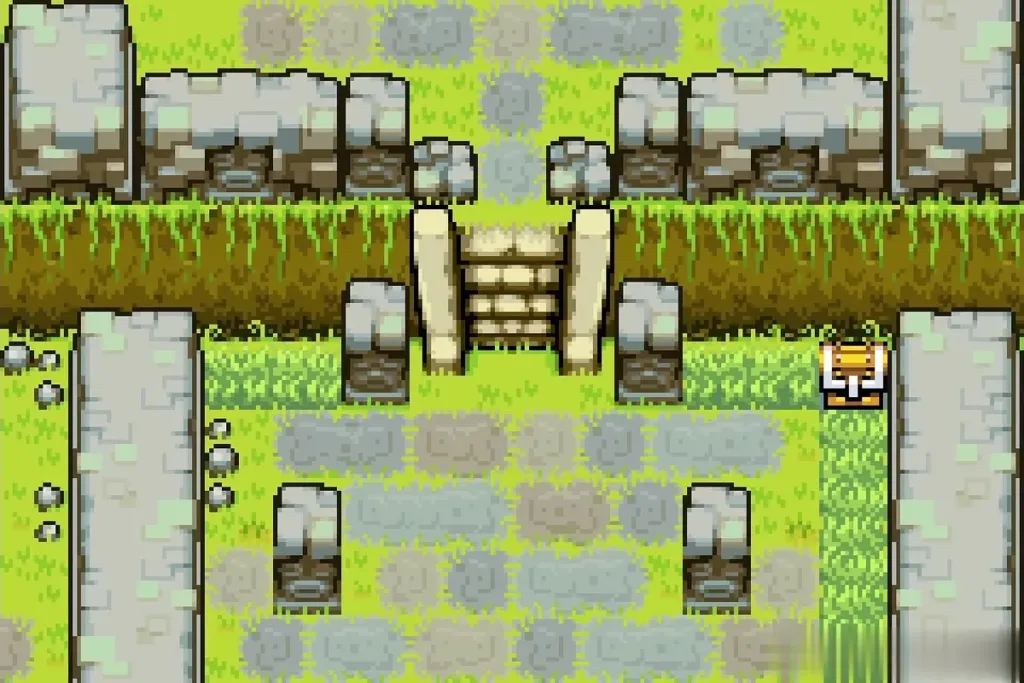 A chest now sitting at the east edge of the Wind Ruins courtyard