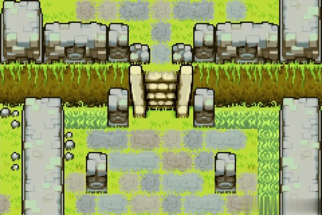 The Wind Ruins first courtyard below the stairs before the chest appears