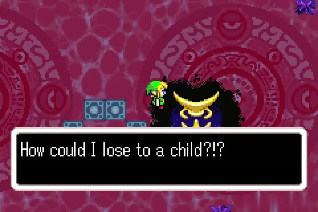 Vaati asking how he could lose to a child Vaati asking how he could lose to a child
