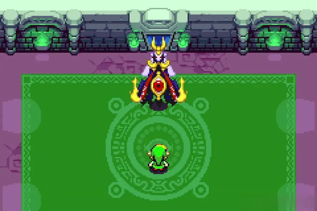 Vaati Reborn appearing in the green arena Vaati Reborn appearing in the green arena
