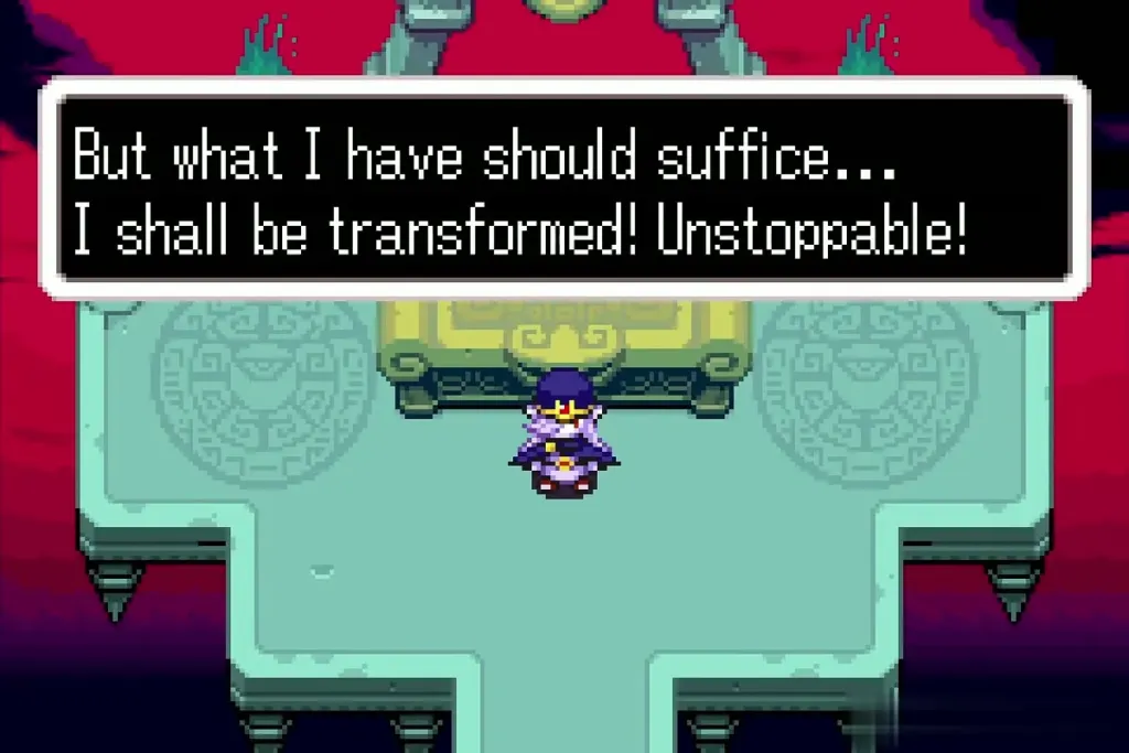 Vaati declaring he will be transformed in the throne room Vaati declaring he will be transformed in the throne room