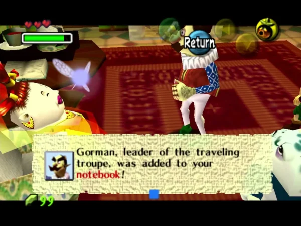 Box with Gorman's portrait says he, leader of the traveling troupe, was added to the notebook Box with Gorman's portrait says he, leader of the traveling troupe, was added to the notebook