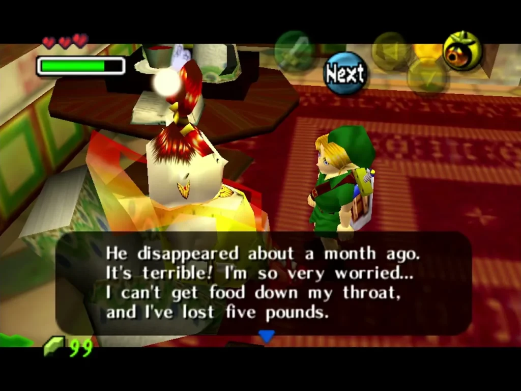 Madame Aroma in a dialogue box saying her son disappeared a month ago Madame Aroma in a dialogue box saying her son disappeared a month ago