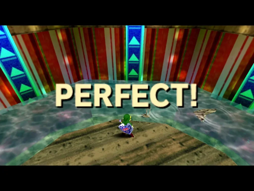 PERFECT! banner fills the screen on the stage of Honey and Darling's shop after the last basket PERFECT! banner fills the screen on the stage of Honey and Darling's shop after the last basket