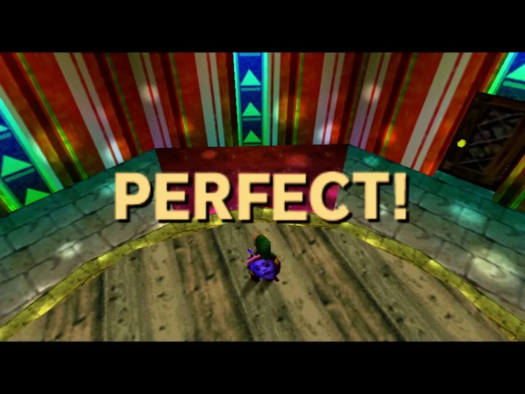 PERFECT! over Link after a basket-bomb round in Honey and Darling's shop PERFECT! over Link after a basket-bomb round in Honey and Darling's shop