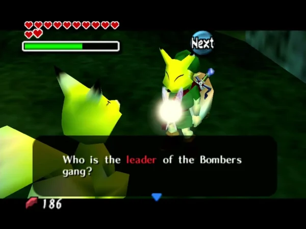 Keaton asking who the leader of the Bombers gang is