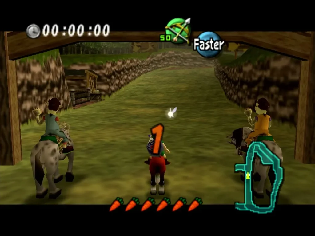 Link on the red horse at the start of the Gorman Track race