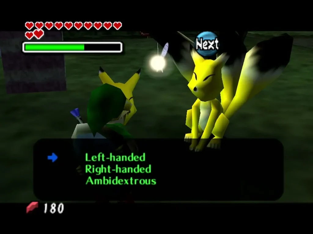 The Keaton quiz shows the answers Left-handed, Right-handed and Ambidextrous The Keaton quiz shows the answers Left-handed, Right-handed and Ambidextrous