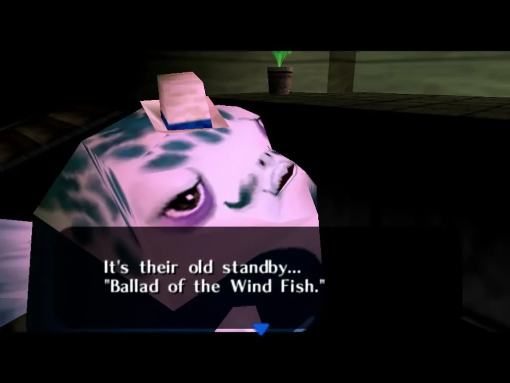 A pink-faced man at the Latte Milk Bar says the tune is their old standby, the Ballad of the Wind Fish A pink-faced man at the Latte Milk Bar says the tune is their old standby, the Ballad of the Wind Fish