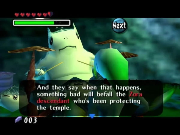 Tijo, the big Zora drummer, sits among his cymbals with drumsticks and talks about the Zora descendant protecting the temple Tijo, the big Zora drummer, sits among his cymbals with drumsticks and talks about the Zora descendant protecting the temple