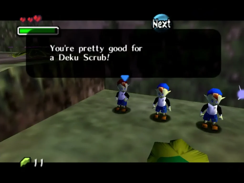 Three Bombers in a row telling Deku Link he is pretty good for a Deku Scrub Three Bombers in a row telling Deku Link he is pretty good for a Deku Scrub