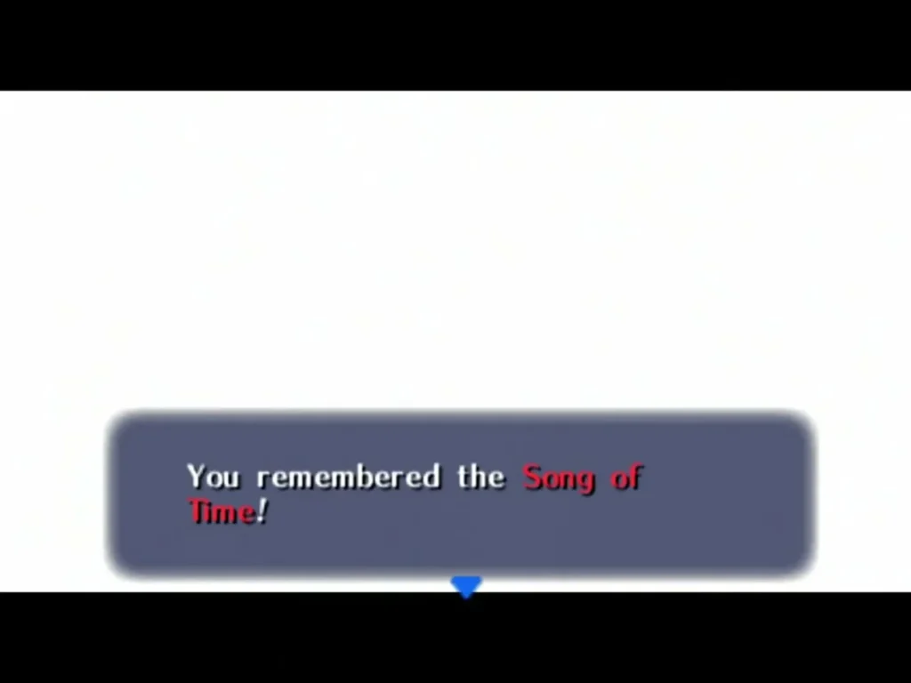 Box reading You remembered the Song of Time over a blank white background Box reading You remembered the Song of Time over a blank white background