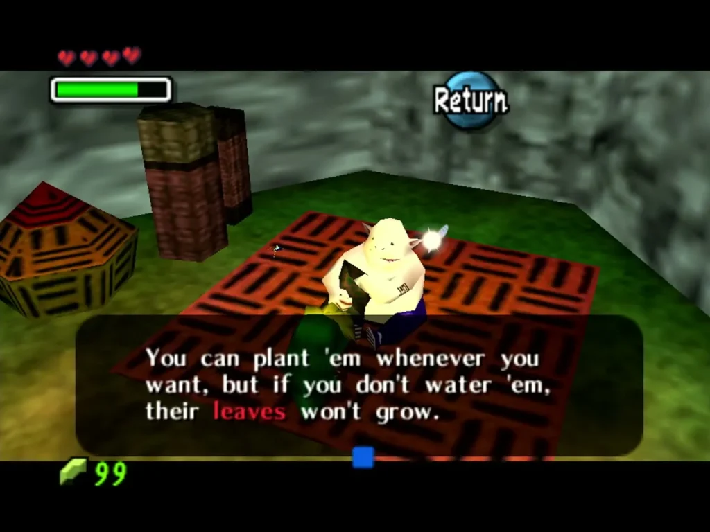 The Bean Seller saying unwatered beans will not grow their leaves