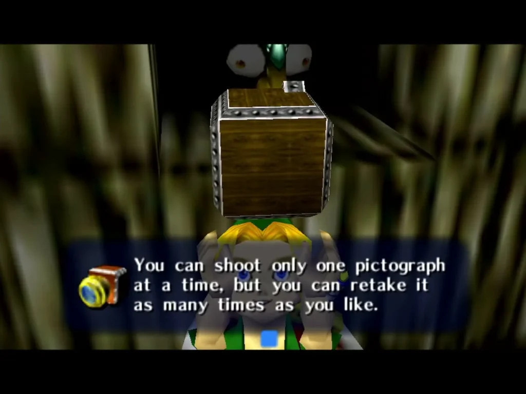 Message explaining that the Pictograph Box can be retaken as often as wanted
