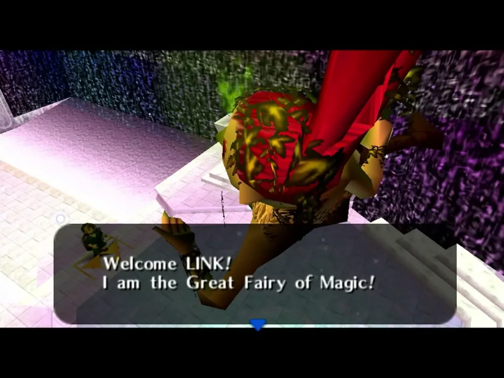 The Great Fairy of Magic greeting Link with the Welcome LINK message The Great Fairy of Magic greeting Link with the Welcome LINK message