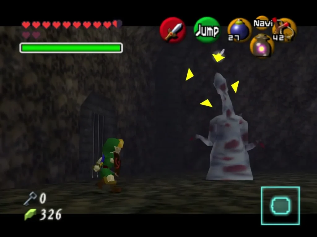 Dead Hand rising out of the crypt floor as Link lock-on targets its head Dead Hand rising out of the crypt floor as Link lock-on targets its head